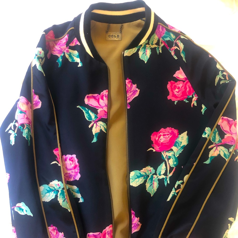 Stone Cold Fox Floral Silk Jacket